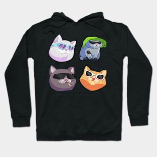 Cats with Shades Hoodie